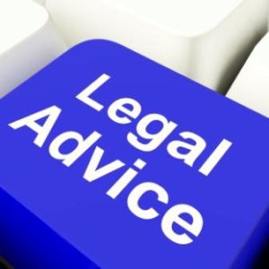 A blue button labeled Legal Advice