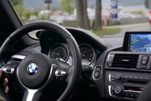 Steering wheel of a car